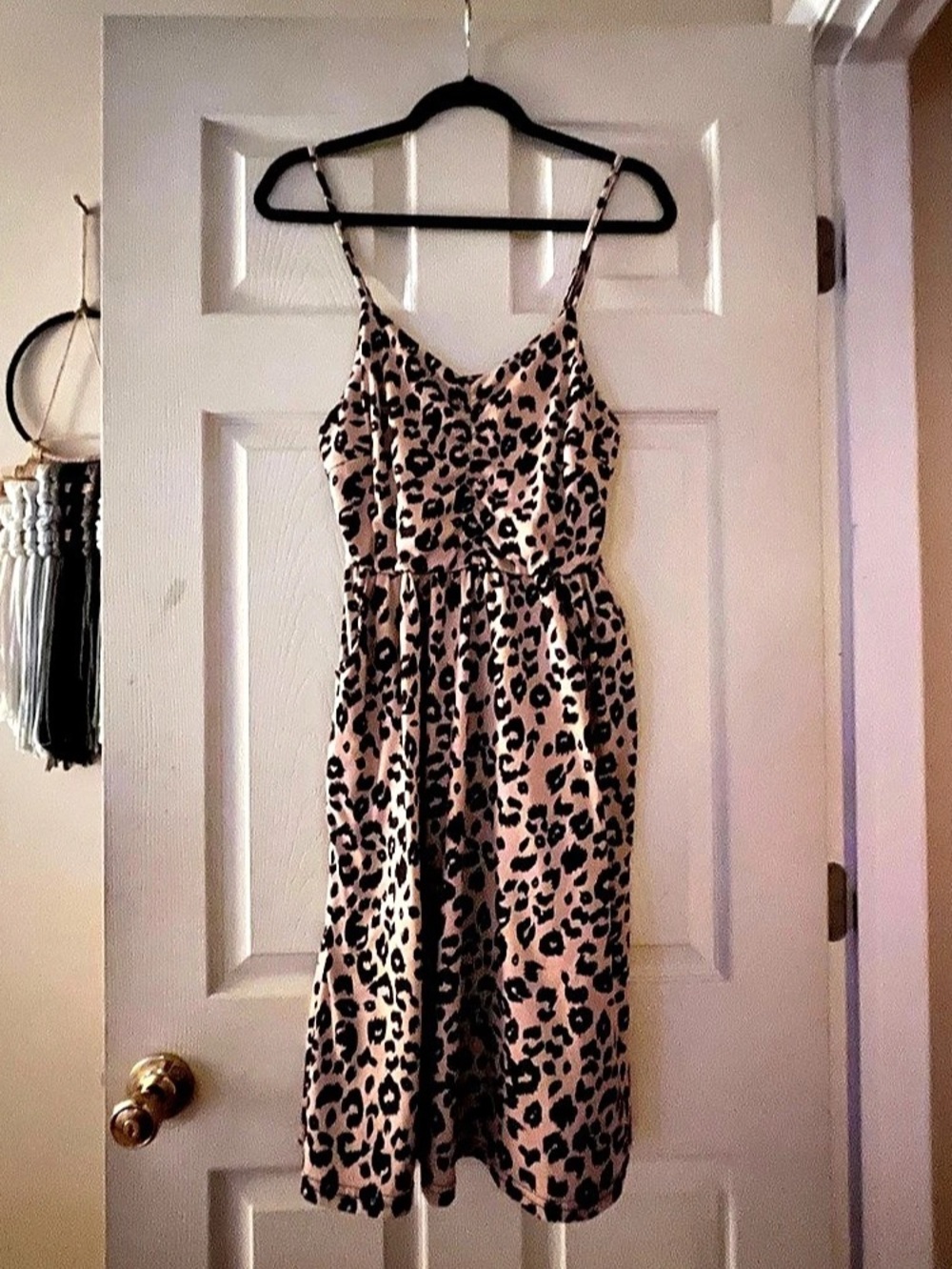 Leopard Print Midi Dress